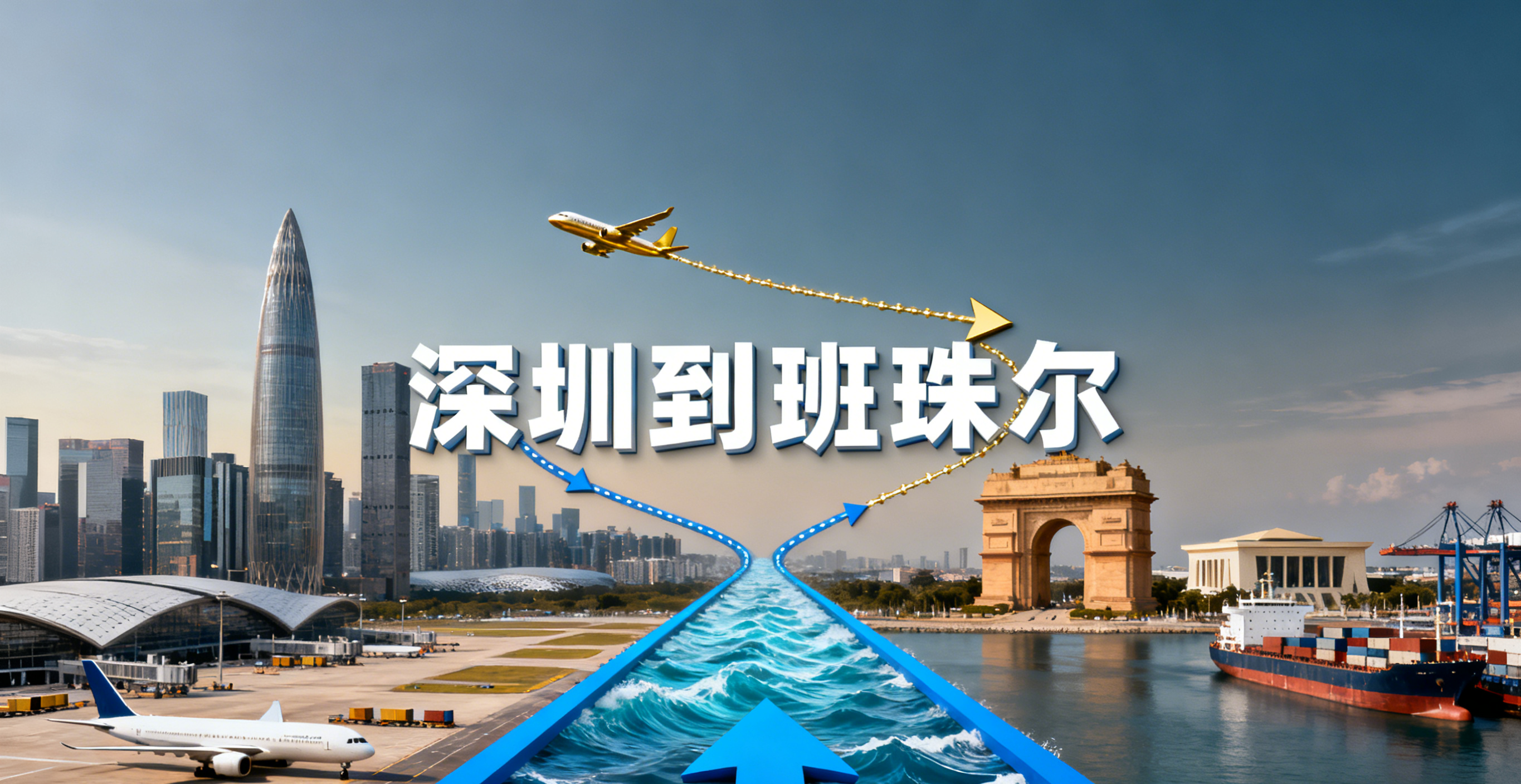 <font color='#0033CC'>深圳到班珠尔空运与海运如何选？时效、费用与清关全解析</font>