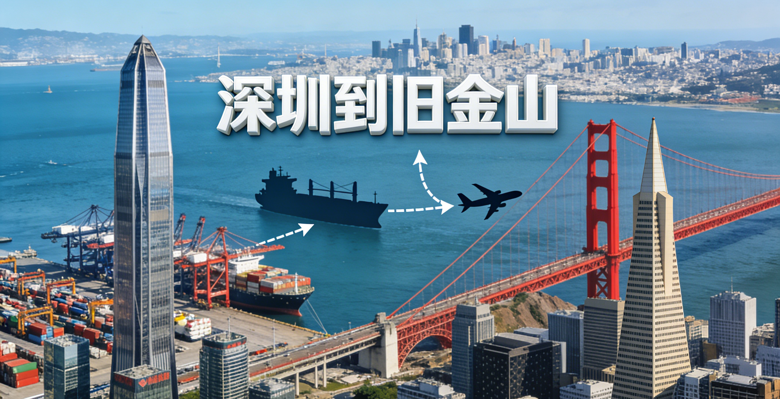 深圳到旧金山物流如何选择？海运还是空运更划算？